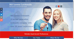 Desktop Screenshot of billlorenzlocksmith.com